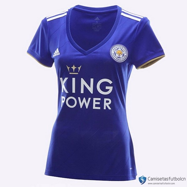Camiseta Leicester City Primera equipo Mujer 2018-19 Azul